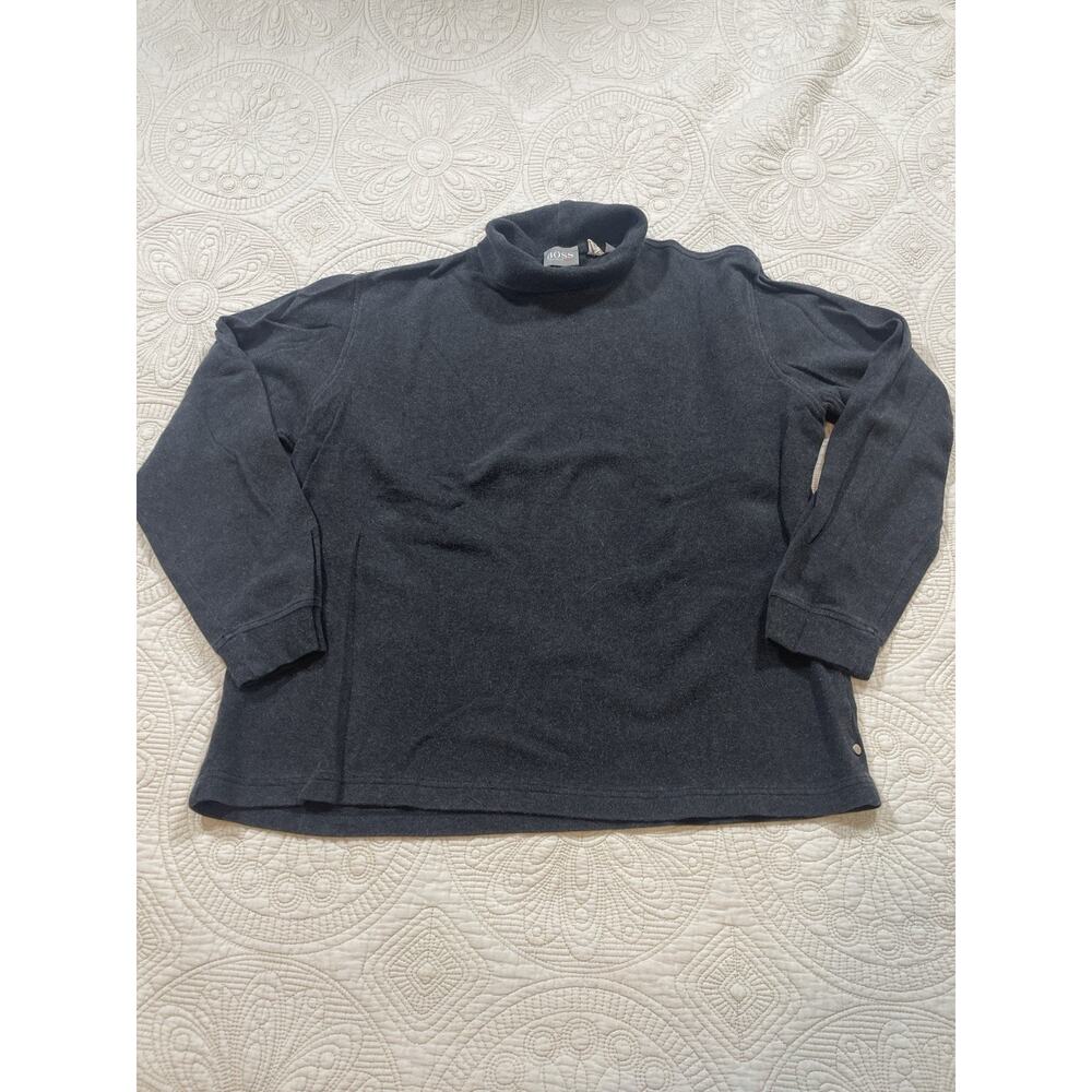 Boss Men’s Turtleneck Long Sleeve Gray Sweater Size LG
